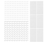 Mamamax 200 PCS Raised Keyboard Stickers, Clear Plastic Keycap Covers, Typing Bubbles for Long Nails, 1.6 cm Heart Cat Shape Elevators, Nail Art Protectors for Office Desktop