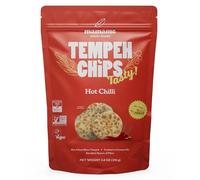 Mamame Tempeh Chips, Hot Chilli Flavoured, 100g, Pack of 1, Vegan Snacks, High Protein & High in Fibre, Non-GMO, Soy-Free, Dairy-Free & Gluten-Free, Plant-Based, Ready to Eat