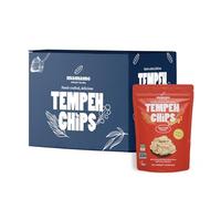Mamame Tempeh Chips, Hot Chilli Flavoured, 50g Bags x Pack of 12, Vegan Snacks, High Protein & High in Fibre, Non-GMO, Soy-Free, Dairy-Free & Gluten-Free, Plant-Based, Ready to Eat