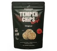 Mamame Tempeh Chips, Original, 100g, Pack of 1, Vegan Snacks, High Protein & High in Fibre, Non-GMO, Soy-Free, Dairy-Free & Gluten-Free, Plant-Based, Ready to Eat