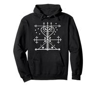 Maman Brigitte Veve Haitan Spirit Goddess Blessings Voodoo Pullover Hoodie
