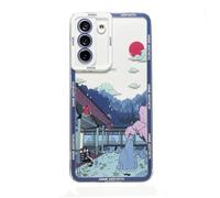 Mamarmot for Samsung Galaxy S25 Ultra Cute Clear Case, Japanese Cartoon Anime Aesthetic Scenery Soft Shockproof Angel Eyes Protective Transparent Case Cover Shell (Landscape-3, S25 Ultra)