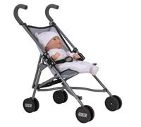 HTI Peppa Pig Stroller | Toy Dolls Buggy In Pink & White Peppa Pig Theme | Childrens Baby Doll Stroller Toy Umbrella Fold Stroller| Role Play Toy Dolls Buggy Pushchair | Suitable For Ages 2+,Pink,white,53 x 26.5 x 43.5 centimeters