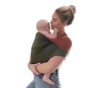 Mamas Bonding Comforter Baby Carrier, Mama's Cozy Bonding Comforter Wraps, Lightweight Chest Harness Baby Carrier, Stretchy Baby Carrier Wraps Easy Infant Carrier Newborn to Toddler (Green+Orange,M)