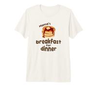 Mama's Breakfast for Dinner Retro Pancakes Vintage Diner Premium T-Shirt