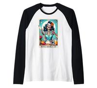 Mama's Having A Day Skeleton with Big Knife Dark Humor Raglan Baseball Tee