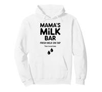 Mamas Milk Bar Funny Breast Feeding Pullover Hoodie