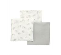 Mamas & Papas 3 Pack Large Cotton Muslin Squares, Elephant