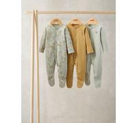 Mamas & Papas 3 Pack Pure Cotton Safari Sleepsuits (0-24 Months) Multi