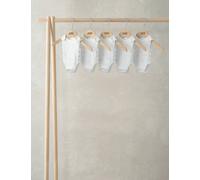 Mamas & Papas 5 Pack Pure Cotton Premature Stork Bodysuits White