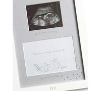 Mamas & Papas Baby Forever Treasured Double Scan Photo Frame Keepsake Gift, Cream