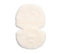 Mamas & Papas Baby Luxury Sheepskin Liner for Pram, Pushchair, Buggy, Stroller - Glacier White