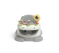 Mamas & Papas Baby Bug Booster Seat for Dining, Detachable Tray, Harness, Adjustable Seat and Non-Slip Feet, Pebble Grey