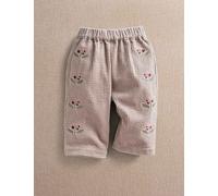 Mamas & Papas Cord Berry Embroidered Trousers (0-36 Mths) Pink