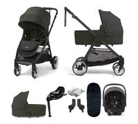 Mamas & Papas Flip XT2 Travel System with Joie i-Snug 2 Car Seat, i-Base Encore Rotating Base & Footmuff - Ink