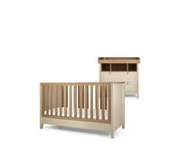 Mamas & Papas Harwell 2 Piece Cotbed Set with Dresser - Beige, Beige