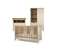 Mamas & Papas Harwell 3 Piece Cotbed Range with Dresser and Wardrobe Beige