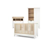 Mamas & Papas Harwell 3 Piece Cotbed Range with Dresser and Wardrobe White