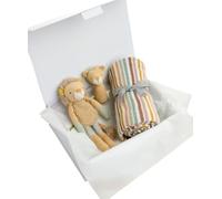 Mamas & Papas Knitted Blanket & Lion Gift Box