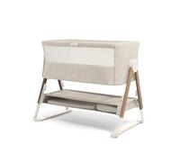 Mamas & Papas Lua Bedside Crib Beige Travel Cot Next To Me Crib Brand New