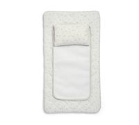 Mamas & Papas Luxury Baby Nappy Changing Mattress with Machine Washable Cover, Removable Towelling Insert & Detachable Pillow, Welcome to The World,