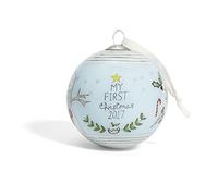 Mamas & Papas My 1st Christmas 2017 Bauble, Blue