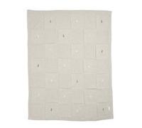 Mamas & Papas Nursery Small Knitted Blanket, Bunny Grey, 70 x 90 cm