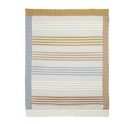 Mamas & Papas Nursery Small Knitted Blanket, Multi Coloured Stripe, 70 x 90 cm
