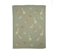 Mamas & Papas Nursery Small Knitted Blanket, Safari Sage, 70 x 90 cm