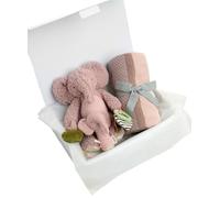 Mamas & Papas Pink Blanket & Elephant Gift Box
