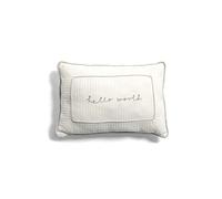 Mamas & Papas Welcome To The World White Embroidered Nursery Cushion, White
