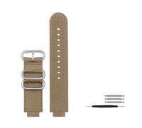 MAMA'S PEARL 16mm Fit For Casio Ga900 Ga700 GA-110 GA-100 GA-120 Breathable Watch Strap For G-SHOCK Nylon Watchband Stainless Steel Buckle Bracelet(Khaki Silver Buckle)