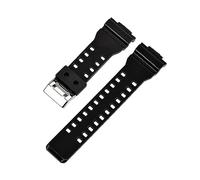MAMA'S PEARL 16mm Silicone Strap Fit For G-Shock GA-100/110/120/140/200/400/700 GD-100/110/120 G-8900 GLS-100 Men Black Gold Watch Band