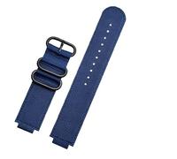 MAMA'S PEARL 18mm Fit For Casio PRG-250 PRG-260/500/550 Watch Strap PRW25500/5100/5000/3500 Nylon Watchband Men's Waterproof Breathable Wristband(Blue-black)