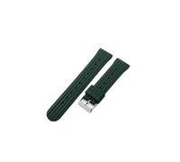 MAMA'S PEARL 20MM 22MM Rubber Waffle Watch Band Fit For Seiko Soft Rubber Watch Strap Waterproof Replacement Universal Watchbands(Green,20mm)