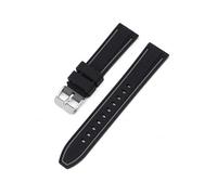 MAMA'S PEARL 20mm Silicone Watch Band Fit For Omega X Fit For Swatch For Joint For MoonSwatch Strap Men Women Double Color Sport Quick Release Wrist Bracelet(Black grey)