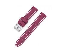 MAMA'S PEARL 20mm Silicone Watch Band Fit For Omega X Fit For Swatch For Joint For MoonSwatch Strap Men Women Double Color Sport Quick Release Wrist Bracelet(Red grey)