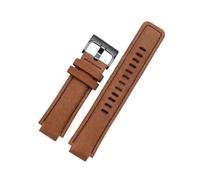 MAMA'S PEARL 24 * 16MM Dir For TIMEX Canvas Convex Strap Male Compass Bracelet T2N721 T2N720 TW2T76500 TW2T76300 Series Nylon Watchband(P06-light brown-B)