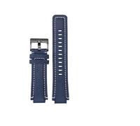 MAMA'S PEARL 24 * 16MM Dir For TIMEX Canvas Convex Strap Male Compass Bracelet T2N721 T2N720 TW2T76500 TW2T76300 Series Nylon Watchband(N14-Blue-B)