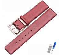 MAMA'S PEARL Leather Watch Strap Fit For CK K2G211K2G231K2Y211K2Y231 Watchband Chain Buckle Men And Women 16mm 18mm 20mm 22mm Bracelet(Darkblue Black,18mm)