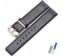 MAMA'S PEARL Leather Watch Strap Fit For CK K2G211K2G231K2Y211K2Y231 Watchband Chain Buckle Men And Women 16mm 18mm 20mm 22mm Bracelet(Smokey Mauve,18mm)