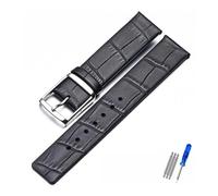 MAMA'S PEARL Leather Watch Strap Fit For CK K2G211K2G231K2Y211K2Y231 Watchband Chain Buckle Men And Women 16mm 18mm 20mm 22mm Bracelet(Coal Black,16mm)