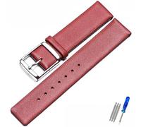 MAMA'S PEARL Leather Watch Strap Fit For CK K2G211K2G231K2Y211K2Y231 Watchband Chain Buckle Men And Women 16mm 18mm 20mm 22mm Bracelet(White Light Pin,20mm)