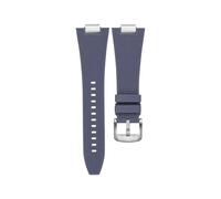 MAMA'S PEARL Quick Release 27mm Silicone Watch Strap Fit For Tissot PRX T137.407 T137.410 Fluorine Rubber Watchband Men's Bracelet(Blue-silver)