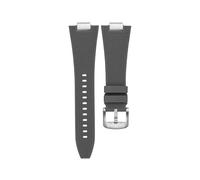 MAMA'S PEARL Quick Release 27mm Silicone Watch Strap Fit For Tissot PRX T137.407 T137.410 Fluorine Rubber Watchband Men's Bracelet(Black-silver)
