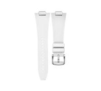 MAMA'S PEARL Quick Release 27mm Silicone Watch Strap Fit For Tissot PRX T137.407 T137.410 Fluorine Rubber Watchband Men's Bracelet(White-silver)