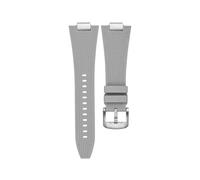 MAMA'S PEARL Quick Release 27mm Silicone Watch Strap Fit For Tissot PRX T137.407 T137.410 Fluorine Rubber Watchband Men's Bracelet(Grey-silver)