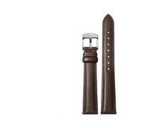 MAMA'S PEARL Quick Release Fashion Watch Band Fit For Casio Fit For Citizen Fit For Fossil Fit For DW Strap 16mm 18mm 20mm Ladies Blue Pink Red Soft Cowhide Watchband(Brown Silver,16mm)
