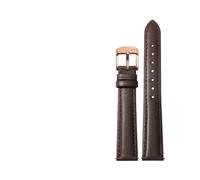 MAMA'S PEARL Quick Release Fashion Watch Band Fit For Casio Fit For Citizen Fit For Fossil Fit For DW Strap 12mm 14mm 15mm Ladies Blue Pink Red Soft Cowhide Watchband(Brown rose gold,12mm)