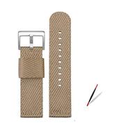 MAMA'S PEARL Quick Release Nylon Strap Fit For Casio For PROTREK PRW-6600 PRG-600YB PRG-650 GA2000 Men Sport Waterproof Canvas WatchBand Bracelet 24m(Khaki steel buckle)